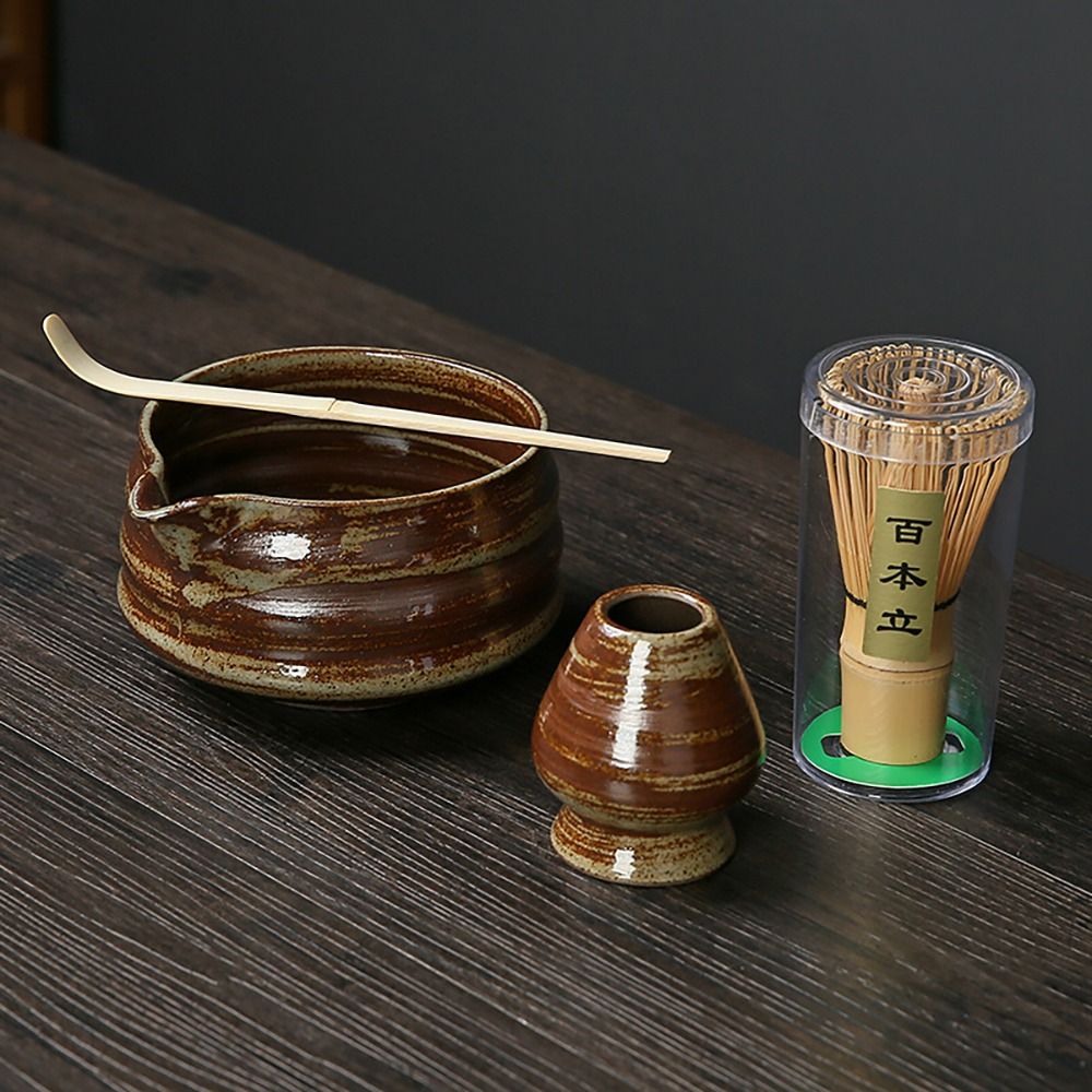 4PCS New Bamboo Ceramic Japane - đánh giá và giá Bamboo Whisk Chasen