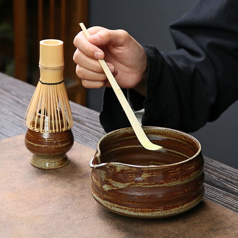 4PCS New Bamboo Ceramic Japane - đánh giá và giá Bamboo Whisk Chasen